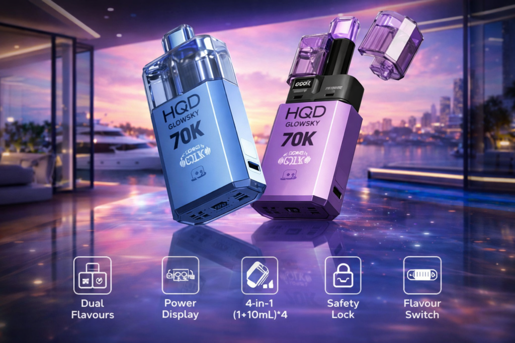 HQD Glow Air 70K Pod Kit Review: 70K Puffs and 35K Pods