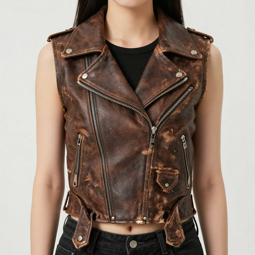 The Sleeveless Revolution: Why the Womens Leather Vest is a Global Style Essential