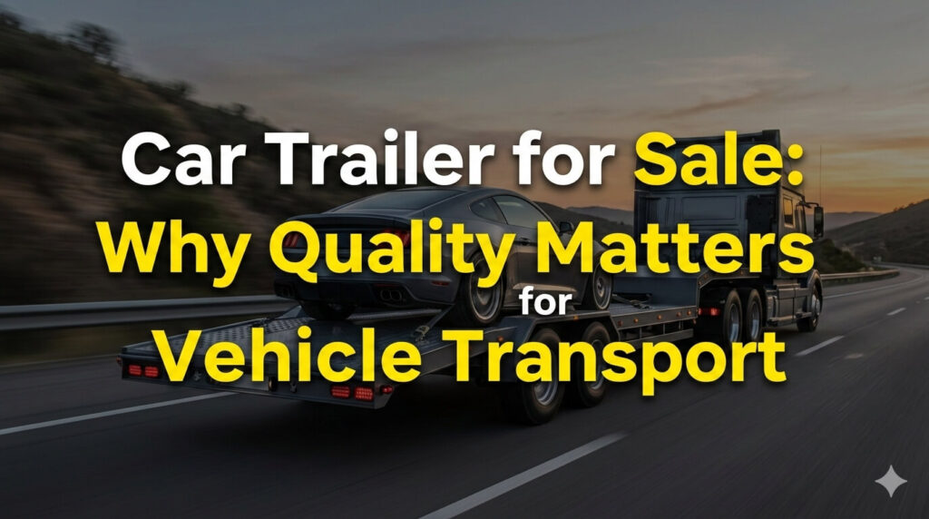 Car Trailer for Sale: Why Quality Matters for Vehicle Transport