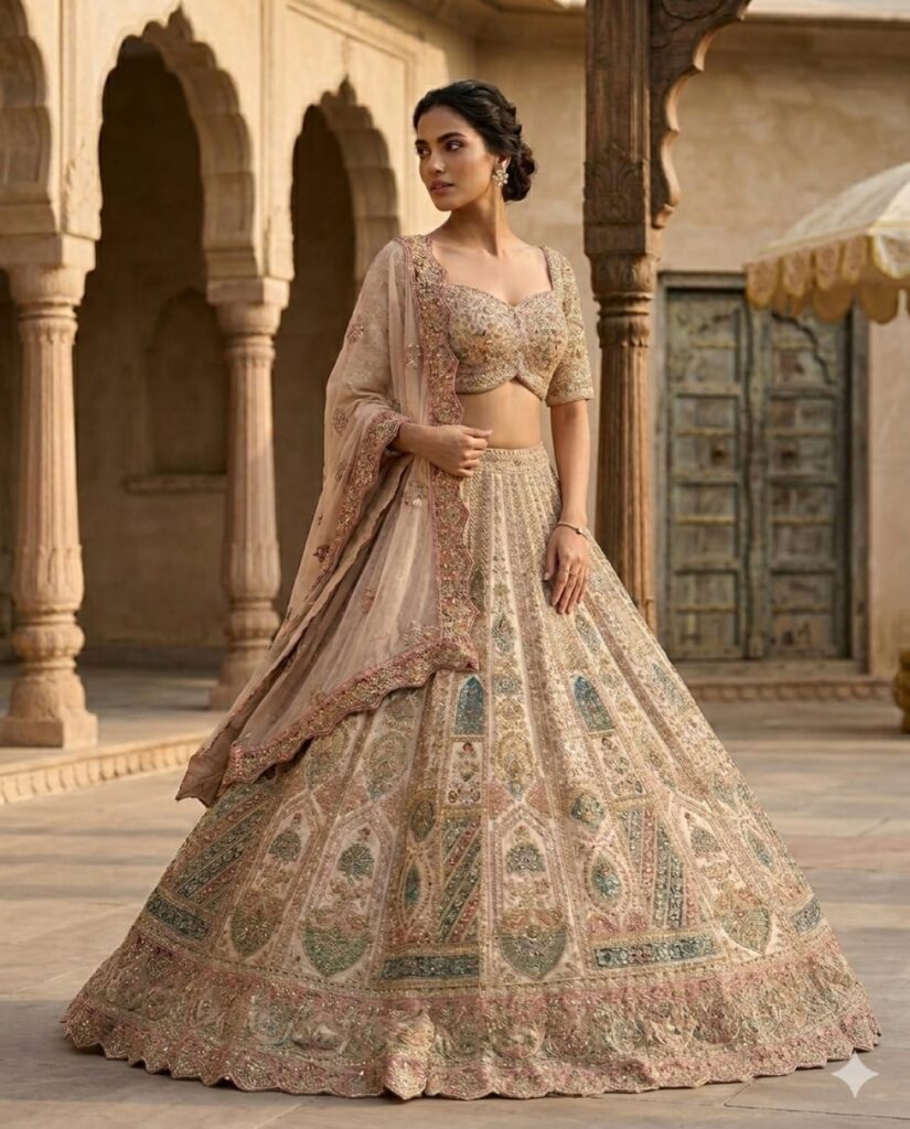 Royal Bridal Lehengas on Rent for a Grand Wedding Look