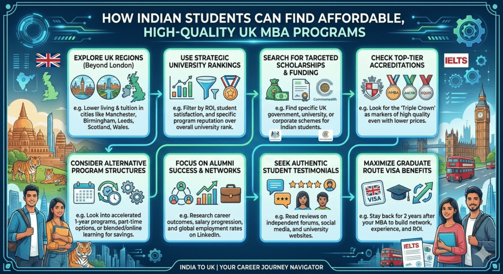 How Indian Students Can Find the Most Affordable MBA Programs in UK Without Compromising Quality?