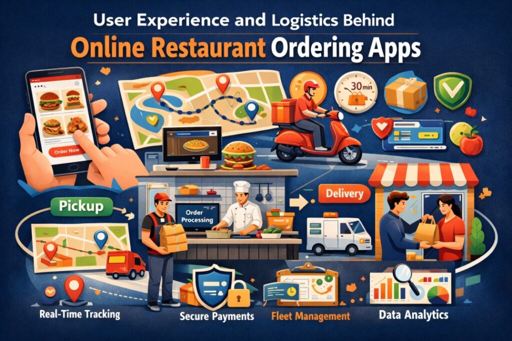 User Experience and Logistics Behind Online Restaurant Ordering Apps