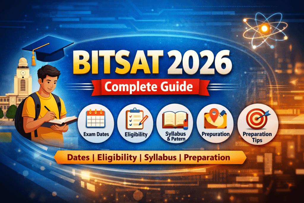 BITSAT 2026 Exam: Dates, Eligibility, Syllabus, Pattern & Preparation Tips