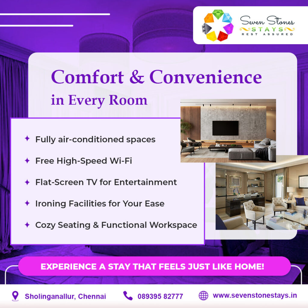 Day rentals vs hotels in Sholinganallur: cost and comfort check.