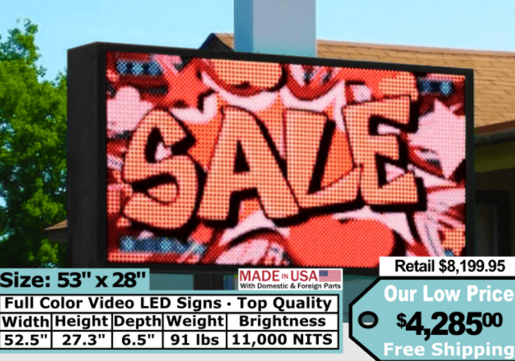 Unveiling the Future of Retail Displays: Scrolling LED Signs and Discount Electronics