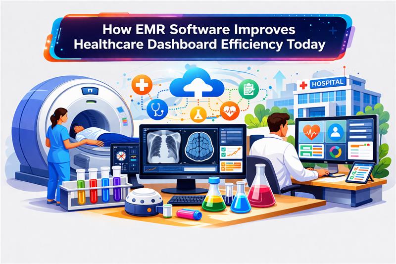 How EMR Software Improves Healthcare Dashboard Efficiency Today