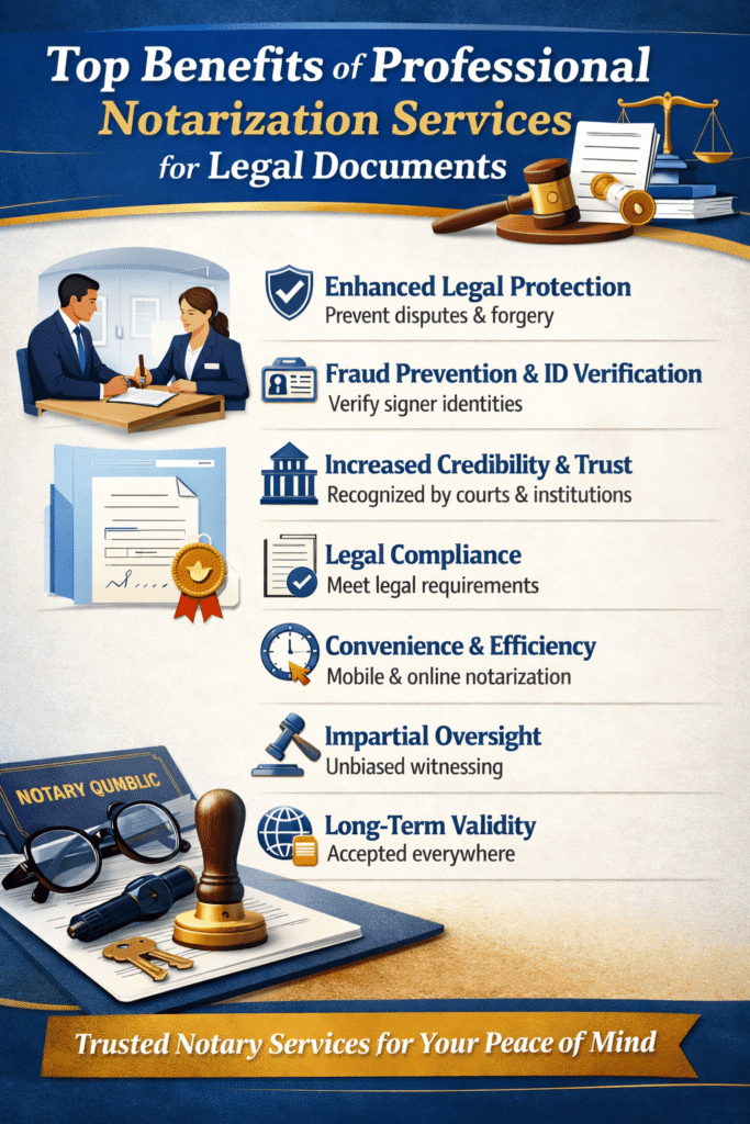 Top Benefits of Professional Notarization Services for Legal Documents