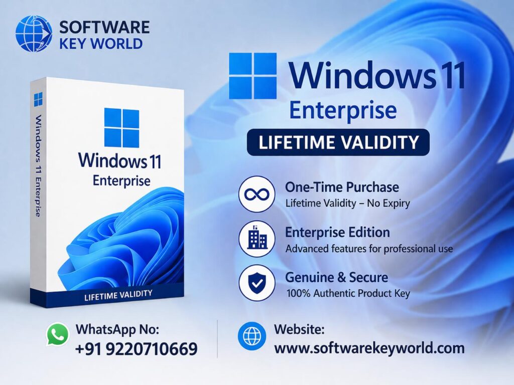 Windows 11 Enterprise 1 PC Lifetime Validity – Affordable & Secure Activation