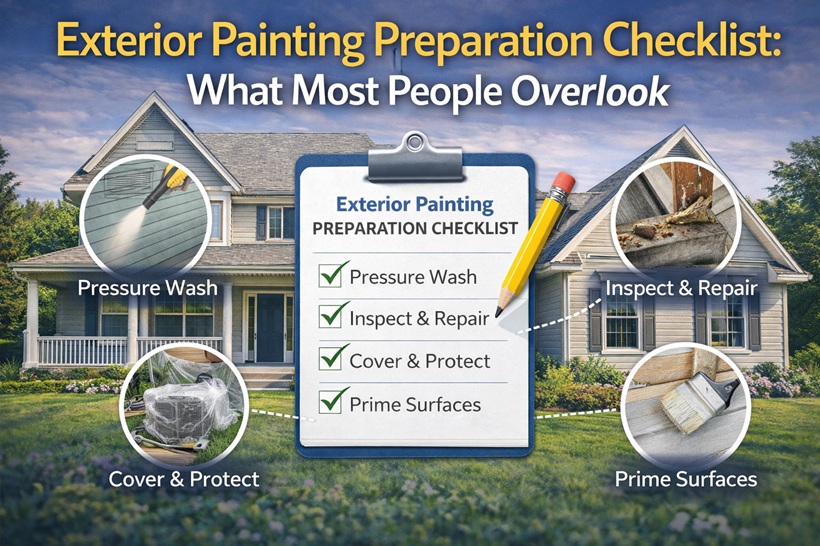 Exterior Painting Preparation Checklist: What Most People Overlook