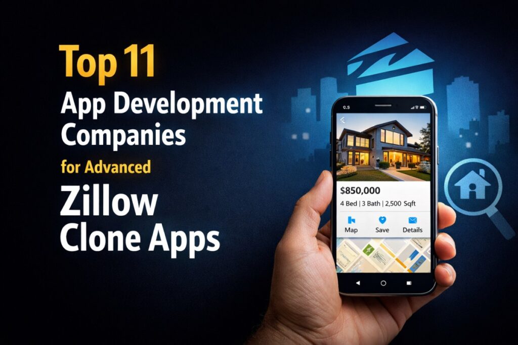 Top 11 App Development Companies for Advanced Zillow Clone Apps