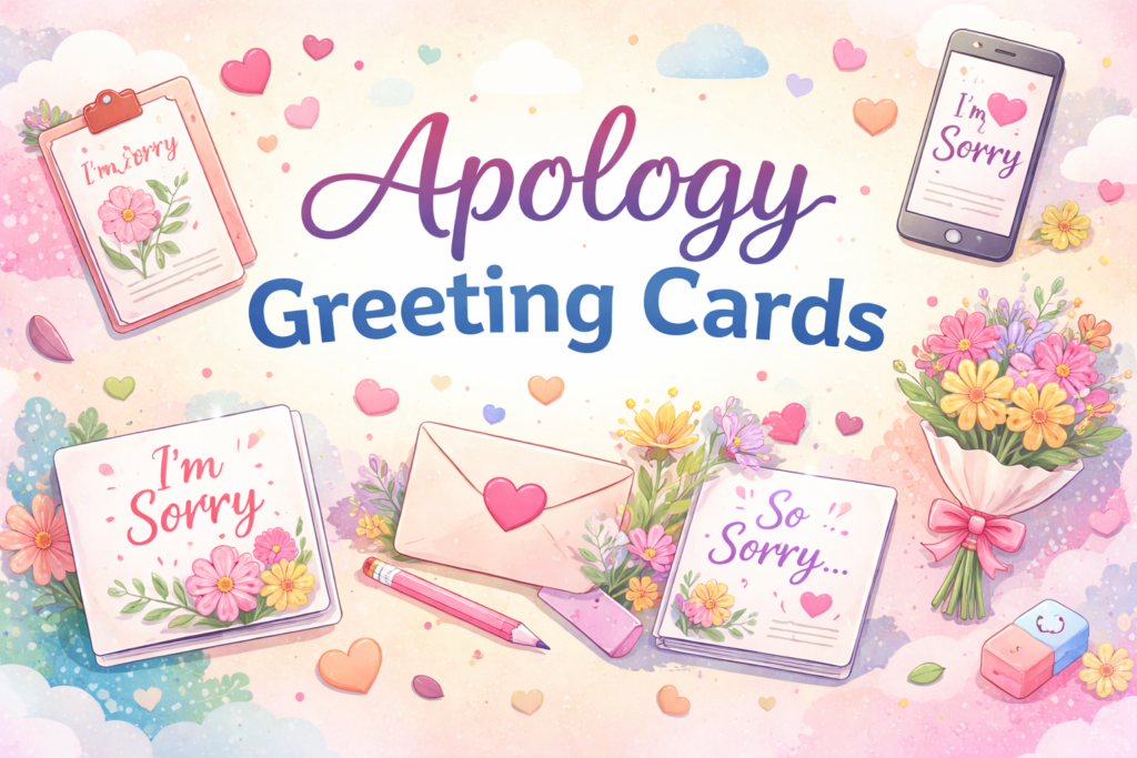 Apology Greeting Cards – A Complete Guide to Saying Sorry with Meaning