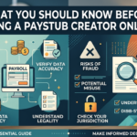 What You Should Know Before Using a Paystub Creator Online