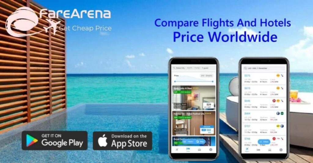 Cheap Flights Booking Made Easy with FareArena App (iOS)