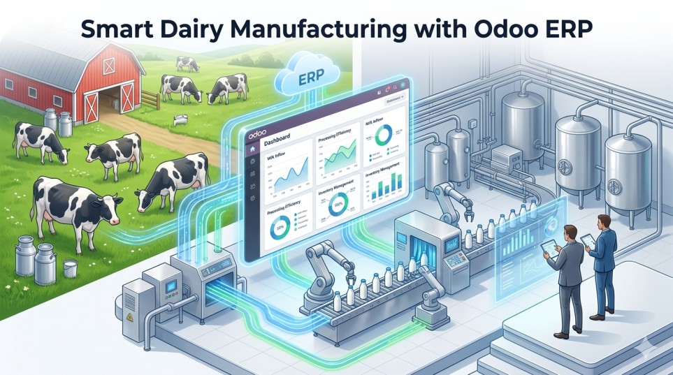 Odoo Dairy Manufacturing ERP: Transforming How Modern Dairies Operate