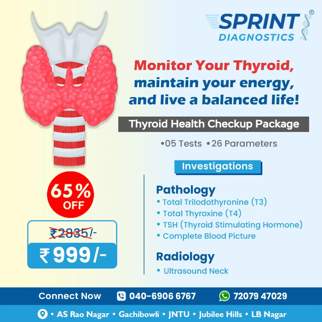 Thyroid Health Checkup Package in Hyderabad for Accurate Hormonal Balance Assessment
