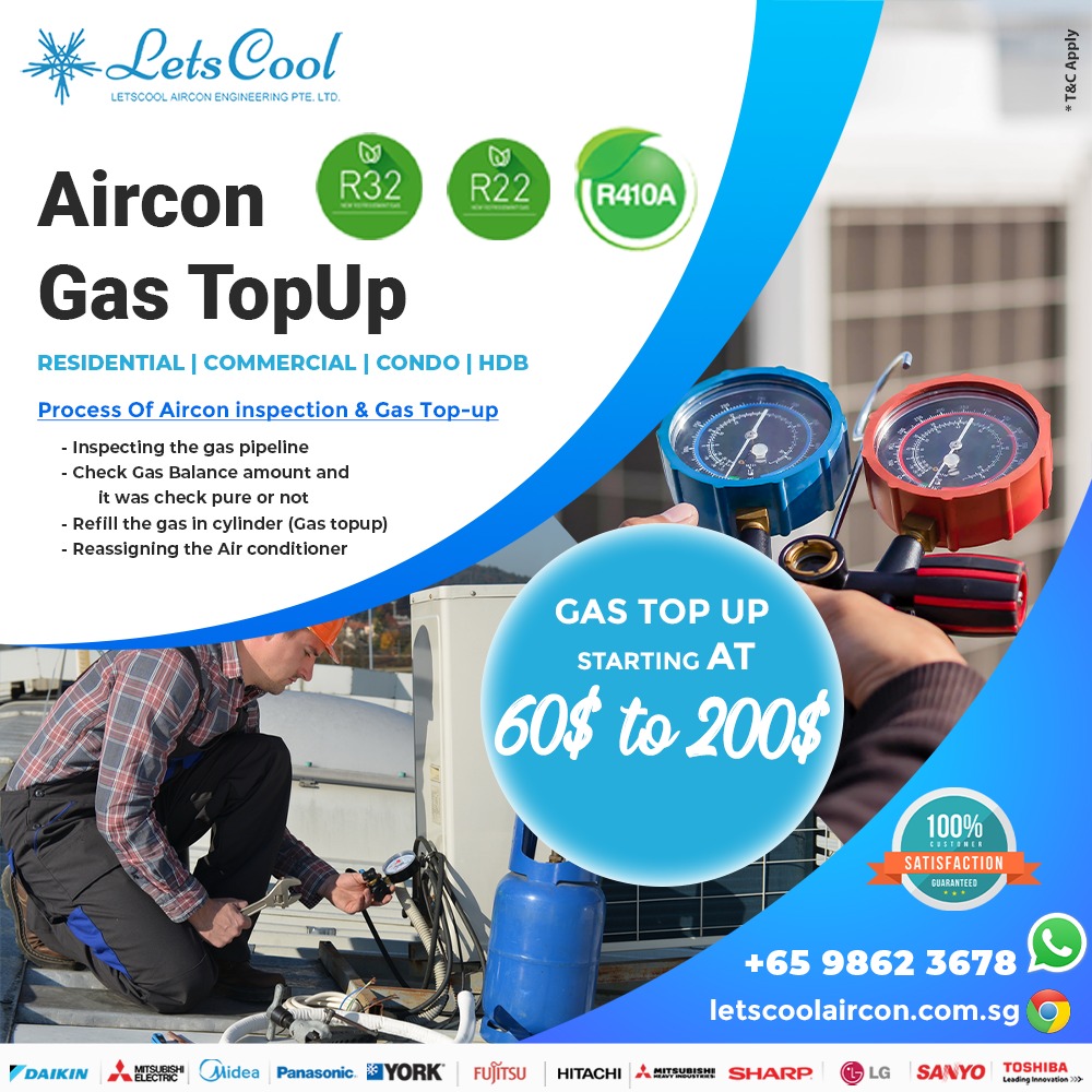 How Much Does an Aircon Gas TopUp Cost in Singapore?