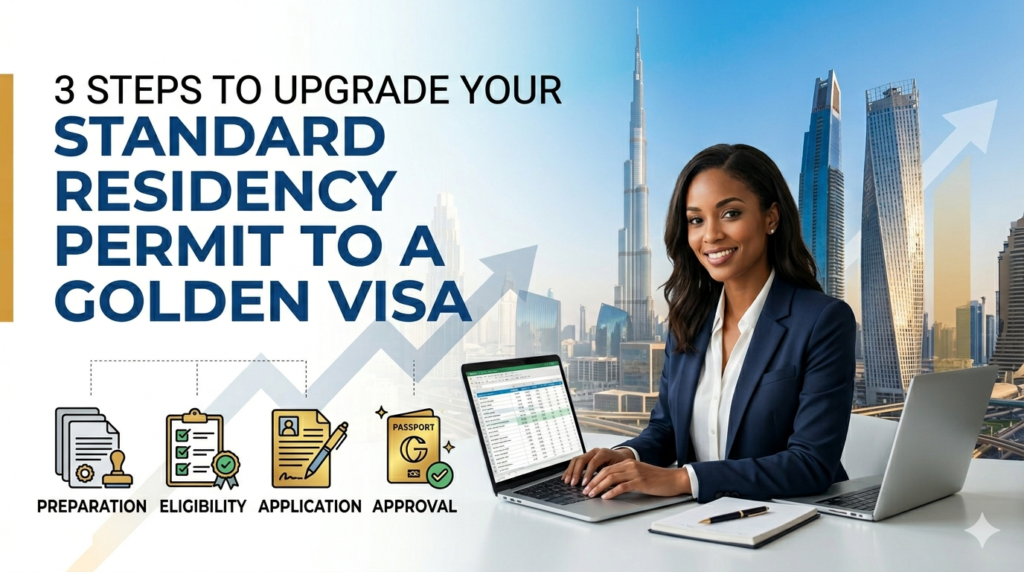 3 Steps to Upgrade Your Residency to a Golden Visa
