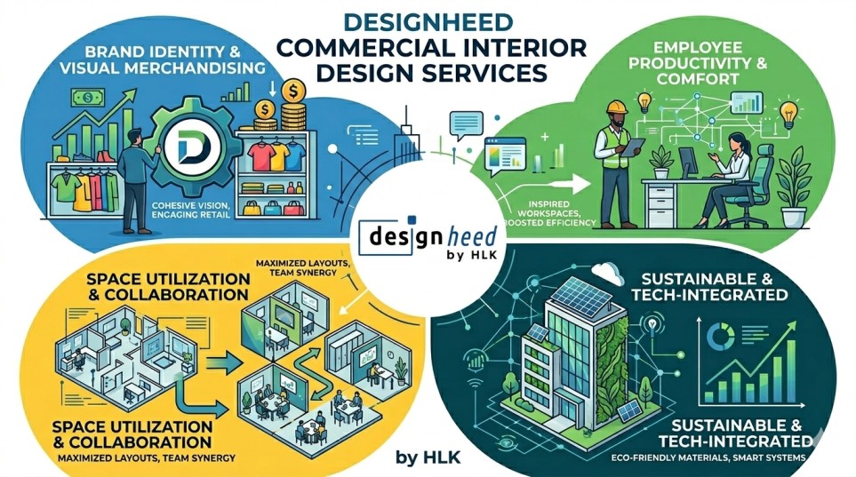 Commercial Interior Design Services – Transforming Business Spaces with Designheed