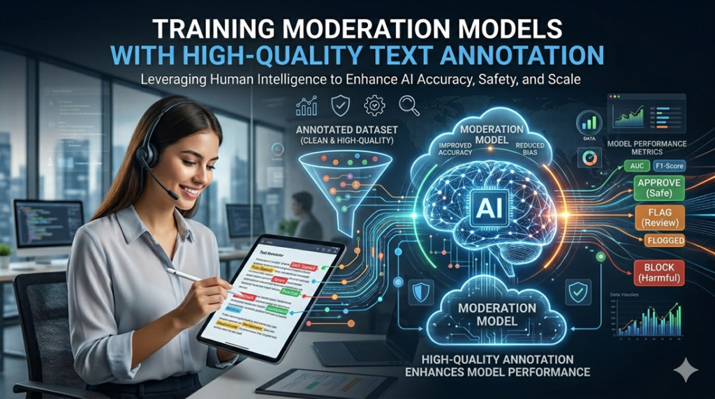Training Moderation Models with High-Quality Text Annotation