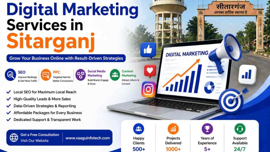 Best Digital Marketing Services in Sitarganj | Vaagu Infotech