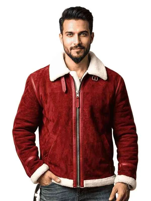 Ryan Reynolds Spirited Shearling Leather Jacket