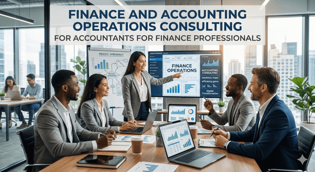 High Level Finance and Accounting Operations Consulting by Accountants for Finance Professionals