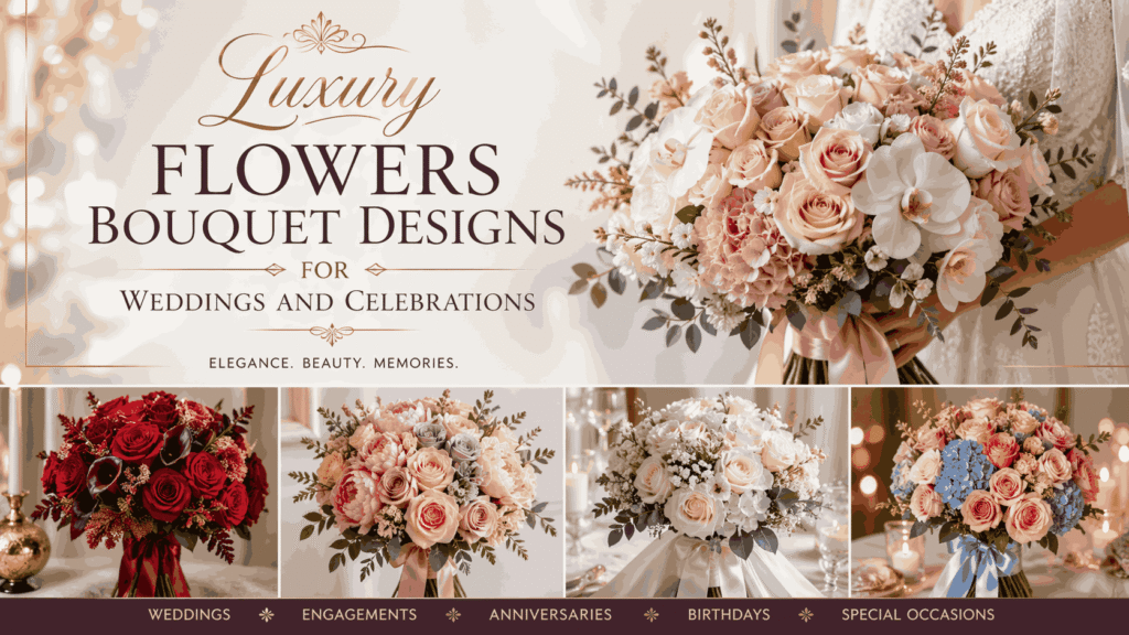 Luxury Flowers Bouquet Designs for Weddings and Celebrations