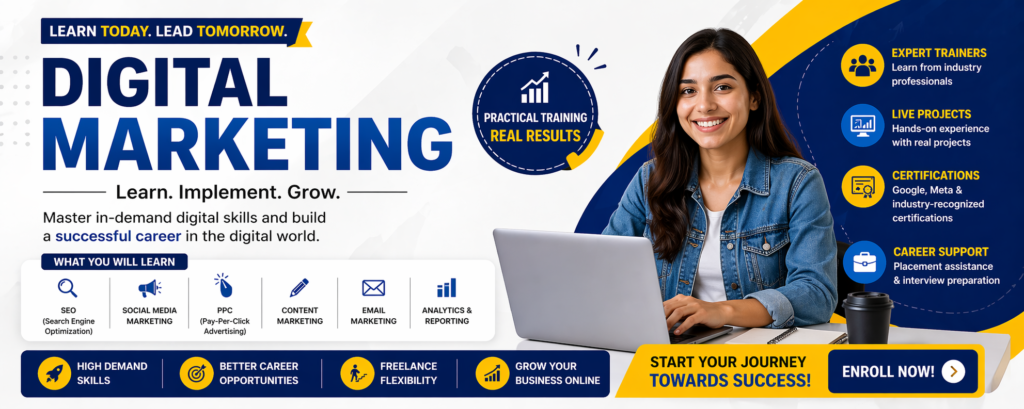 Best Digital Marketing Course in Paschim Vihar — Practical & Industry-Focused
