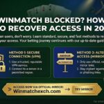 Winmatch Blocked? How to Recover Access in 2026