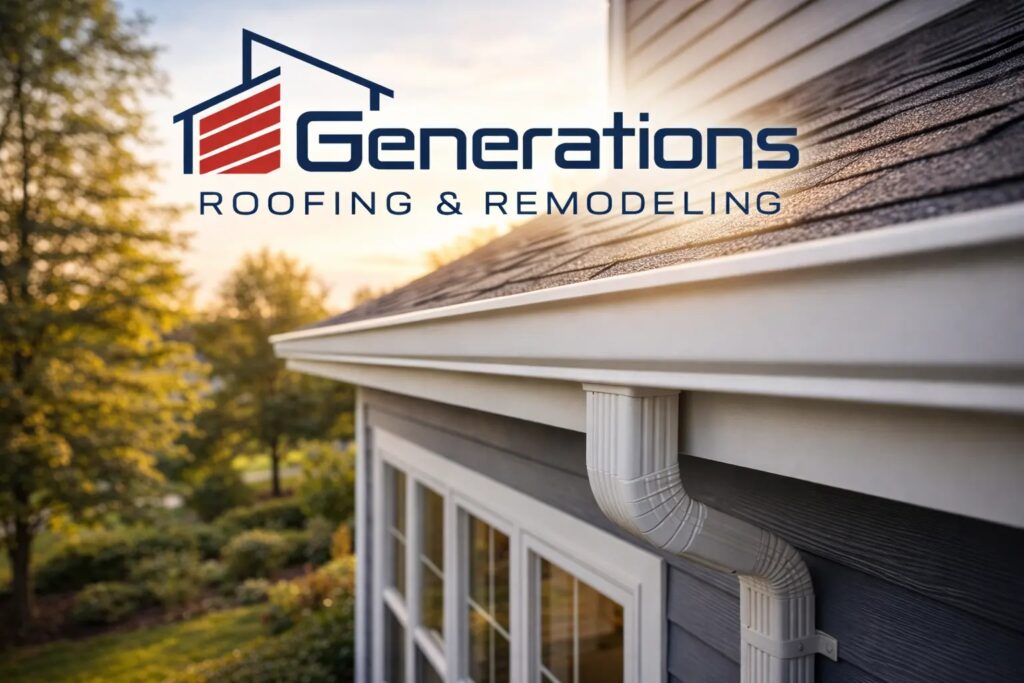How gutter systems are structured to support water flow and protect exterior surfaces of residential buildings