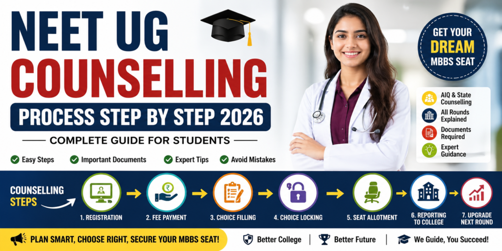 NEET UG 2026: Counselling Process Explained + Choice Filling, Fees & Mistakes to Avoid