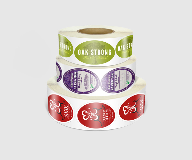 High Quality Custom Oval Roll Labels Solutions