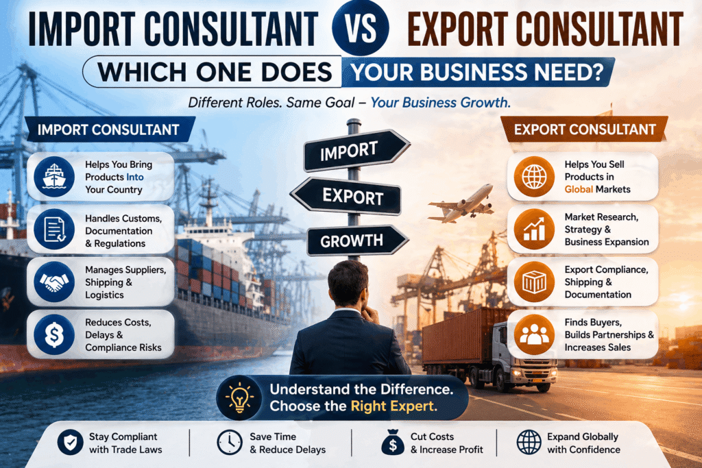 Import Consultant vs Export Consultant: Which One Does Your Business Need?