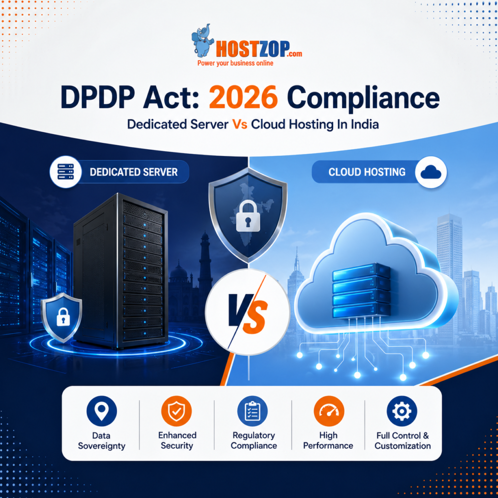 DPDP Act: Dedicated Server Vs Cloud Hosting In India (2026 Compliance).