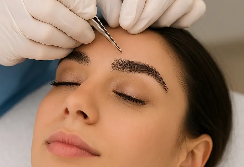What Techniques Ensure Accurate Hair Angle in Brow Restoration?
