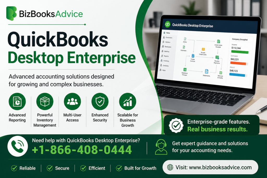 QuickBooks Desktop Enterprise: Features, Benefits, and Business Use Guide