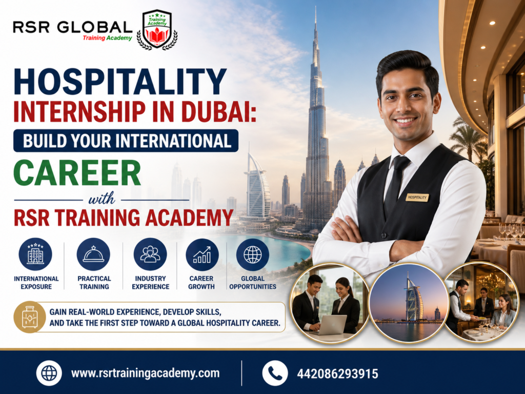 Hospitality Internship in Dubai: Build Your International Career with RSR Training Academy