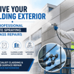 Revive Your Building Exterior with Professional On-Site Spraying and Glass Repairs