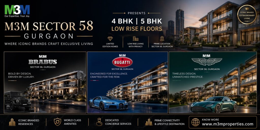 Luxury Living Redefined at M3M Sector 58 Gurgaon