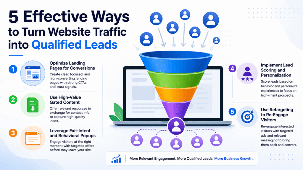 5 Effective Ways to Turn Website Traffic into Qualified Leads