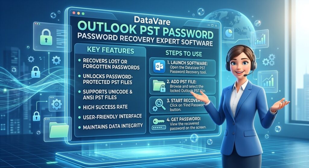 PST Password Recovery: Step-by-Step Guide to Recover Forgotten PST Password without Data Loss
