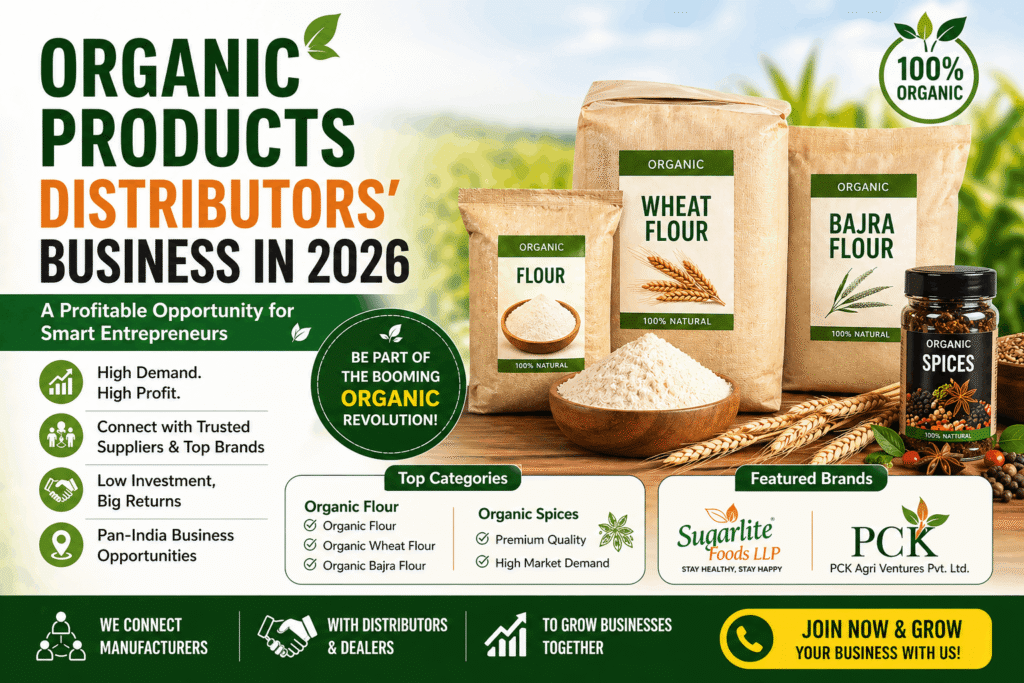 organic products distributorship in india