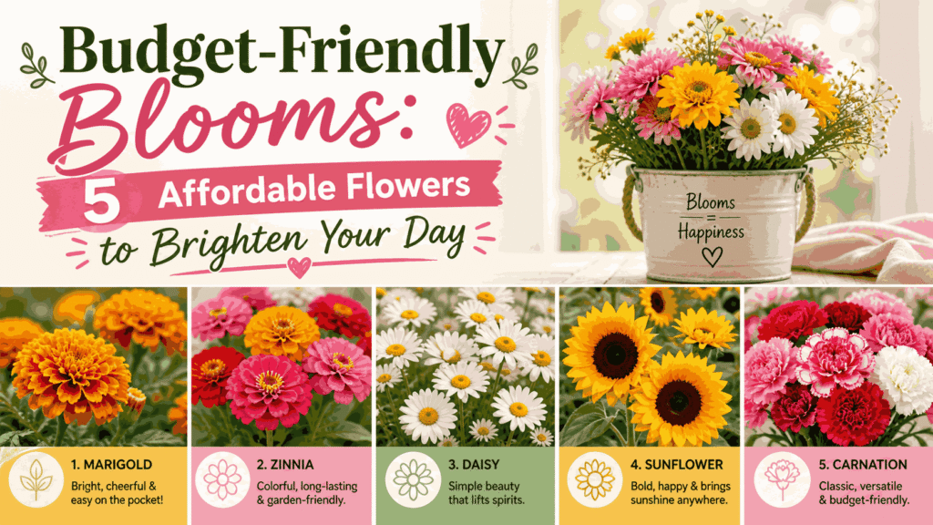 Budget-Friendly Blooms: 5 Affordable Flowers to Brighten Your Day