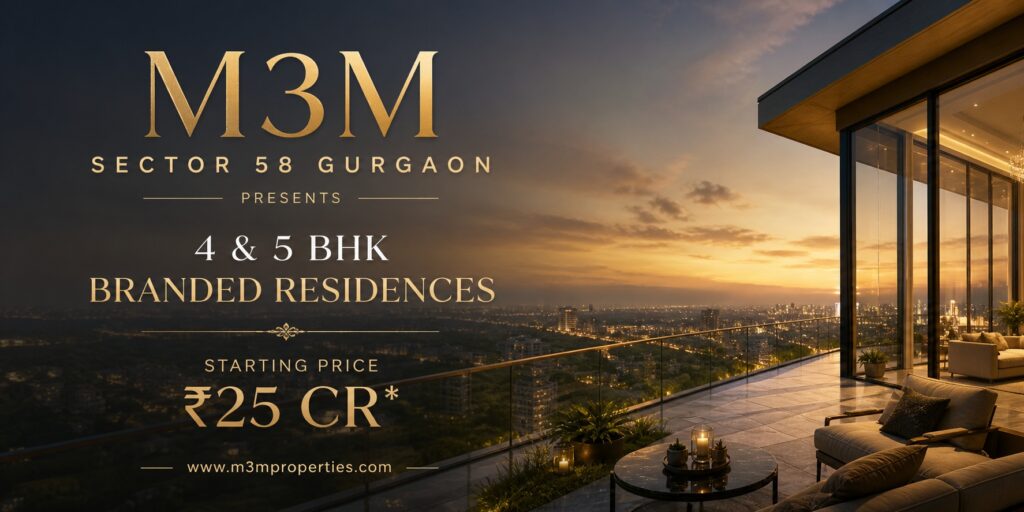 M3M Sector 58 – Luxury Branded residences on Golf Course Extension Road