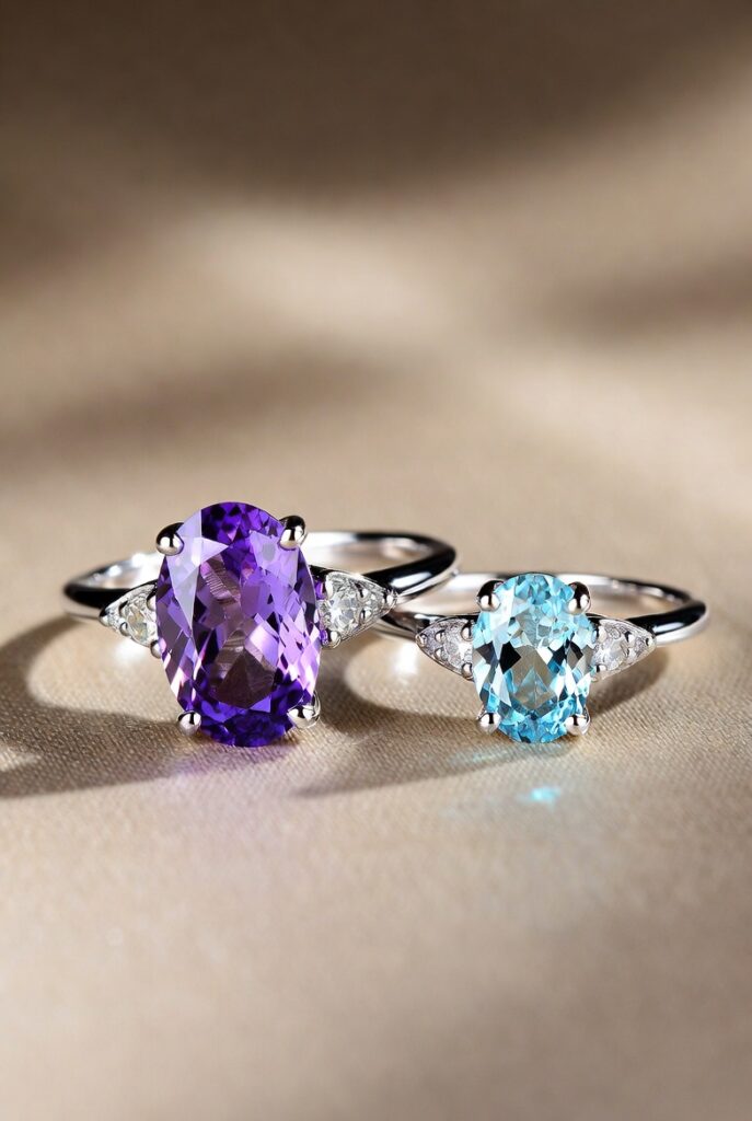 Amethyst vs Aquamarine Engagement Rings: Which One Should You Choose?