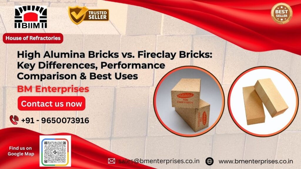 High Alumina Bricks vs. Fireclay Bricks: Key Differences, Performance Comparison & Best Uses
