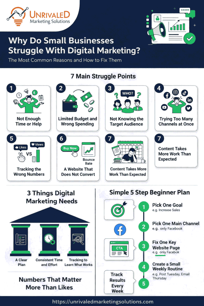Why do small businesses struggle with digital marketing? A beginner friendly guide