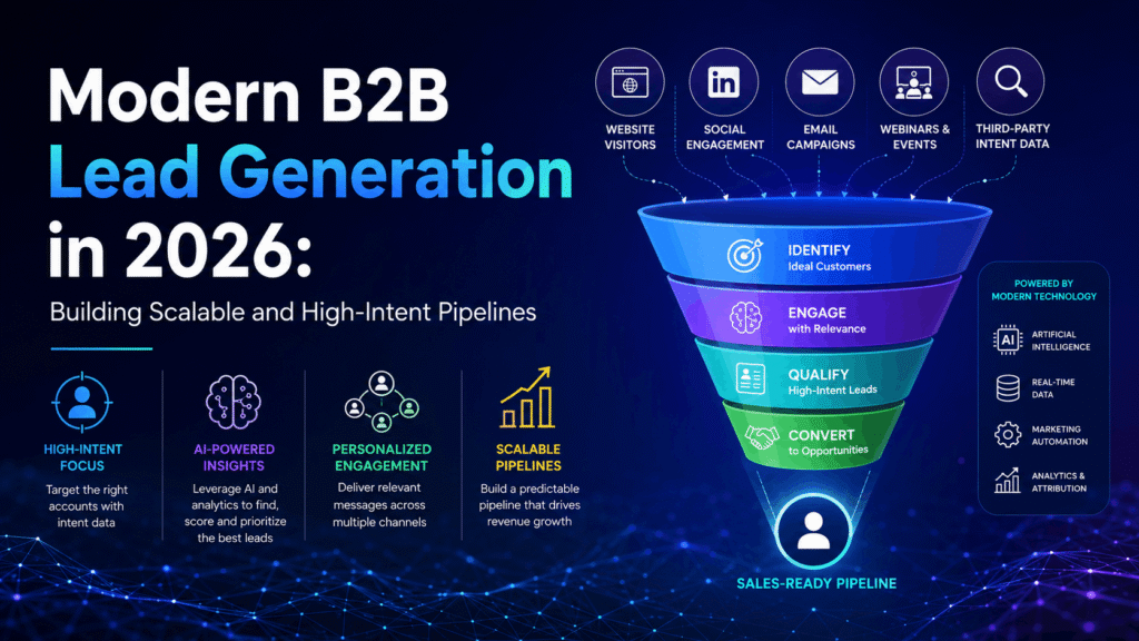 Modern B2B Lead Generation in 2026: Building Scalable and High-Intent Pipelines