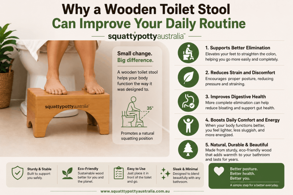 Why a Wooden Toilet Stool Can Improve Your Daily Routine