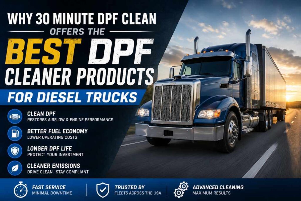 Why 30 Minute DPF Clean Offers the Best DPF Cleaner Products for Diesel Trucks